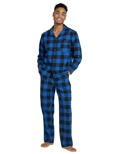 Lapasa Herren Pyjama-Set Relaxed Fit Lounge Top und Hose