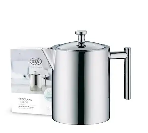 Teekanne Edelstahl Alfi Tea Pot 1,4l mit Teesieb und Teefänger