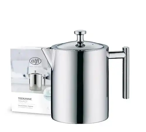 Teekanne Edelstahl Alfi Tea Pot 1,4l mit Teesieb und Teefänger