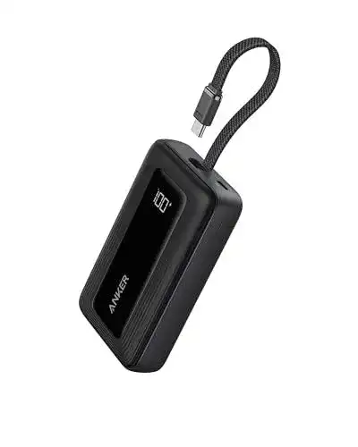 Anker Powerbank 20.000 mAh mit 30W und integriertem USB-C Kabel