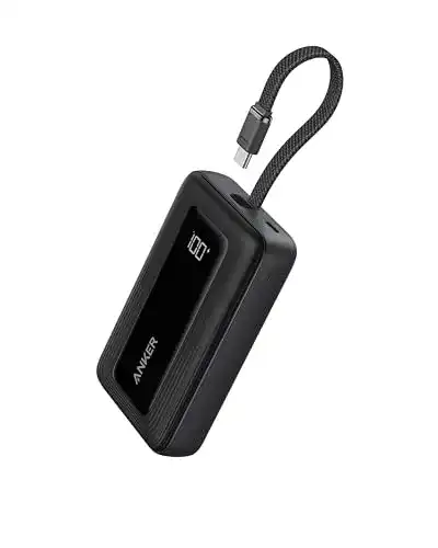 Anker Powerbank 20.000 mAh mit 30W und integriertem USB-C Kabel