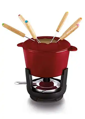Fondue-Set aus Gusseisen von Beka Arome, emailliert, für 4-6 Personen