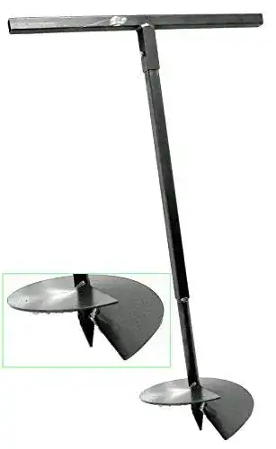 Lochspaten MWS-Apel 300 mm – Handerdbohrer für den Garten und Bau