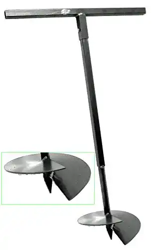 Lochspaten MWS-Apel 300 mm – Handerdbohrer für den Garten und Bau