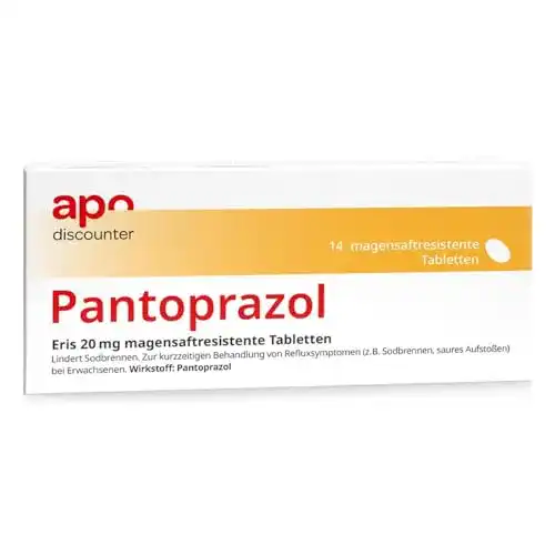 Pantoprazol 20 mg magensaftresistente Tabletten – 14 Stück