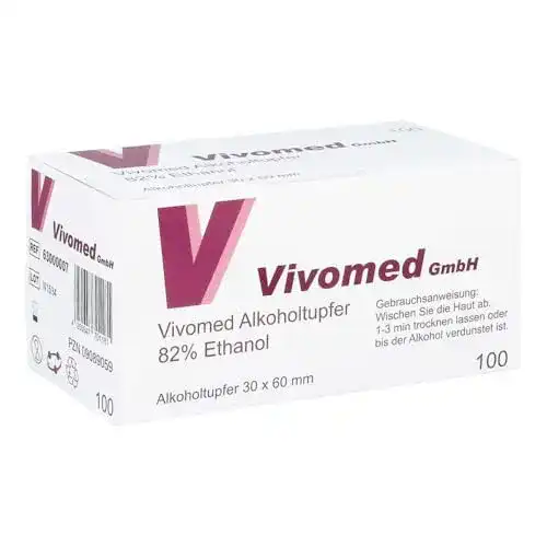 Alkoholtupfer von Vivomed GmbH – 100 Stück