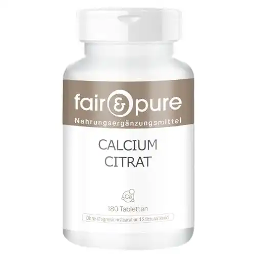 Calcium Fair & Pure Citrat 300mg – Vegane Calciumcitrat-Tabletten