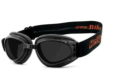 Motorradbrille Helly Bikereyes – Retro Bikerbrille mit Sicherheitsglas