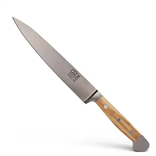 Güde Filiermesser aus Solingen mit 18 cm Klinge und Olivenholzgriff