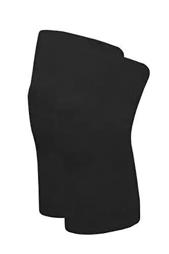 Kniewärmer Angora von wobera, schwere Ausführung, Größe L, schwarz