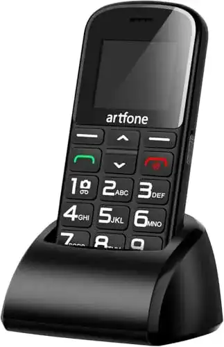 Artfone CS182 Seniorenhandy ohne Vertrag mit großen Tasten und SOS-Funktion