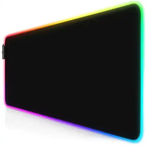 Gaming Mauspad Titanwolf RGB mit LED Beleuchtung und 800×300 mm