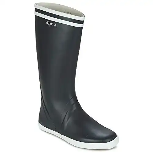 Gummistiefel Aigle Herren Goeland in Blau Marine White, Größe 42 EU