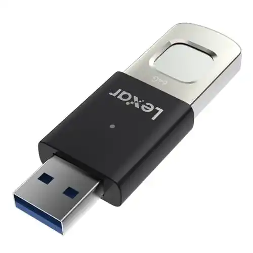 Lexar JumpDrive Fingerprint F35 PRO 64 GB USB-Stick mit Fingerabdruckschutz