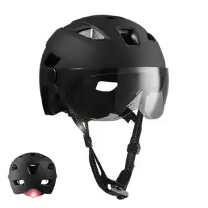 Fahrradhelm für Herren mit Visier Crazy Safety Oak