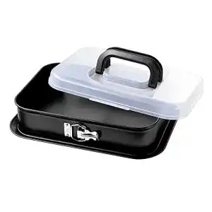 Kaiser Inspiration rechteckige Springform 36 x 24 cm mit Transporthaube