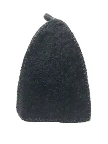 Saunahut Dufte Momente Basic grau 100% Baumwolle Filz