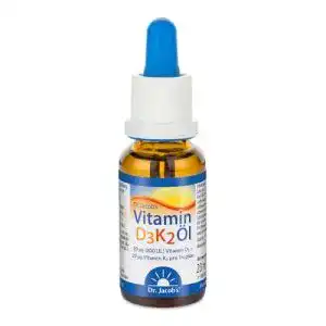 Vitamin D3 K2 Öl von Dr. Jacob’s 20 ml Nahrungsergänzung
