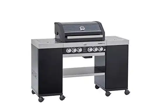 Rösle Gasgrill BBQ-Island Videor G4-SL in Schwarz