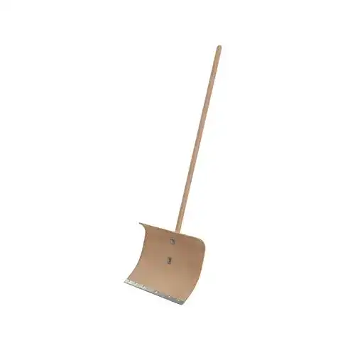 Schneeschieber aus Holz 50 cm mit Stiel von Triuso