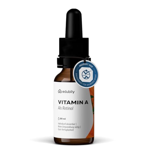 Vitamin A Tropfen von edubily nutrition Retinol Öl in MCT-Öl