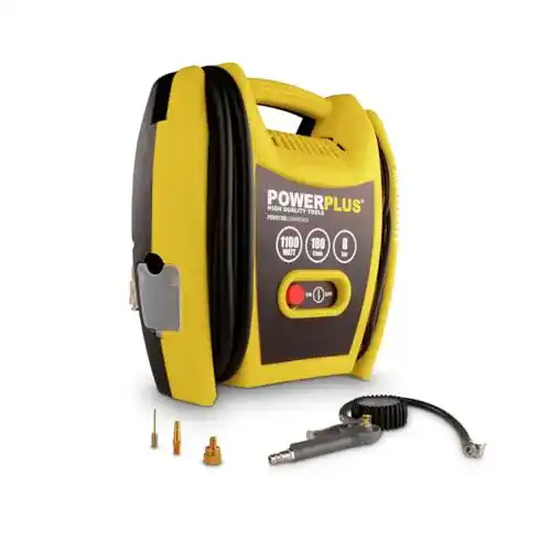 Powerplus POWX1705 Kofferkompressor – Tragbarer Luftkompressor mit Zubehör