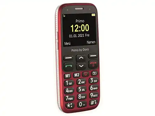 Doro Primo 368 Mobiltelefon mit großem Farbdisplay und Taschenlampe