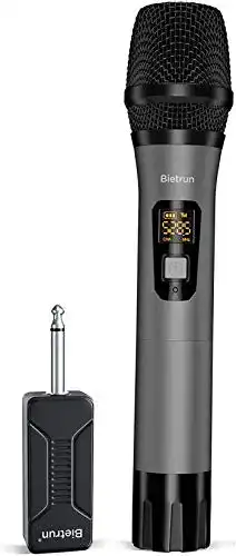 Funkmikrofon Bietrun UHF – Drahtloses Handmikrofon mit 50 Metern Reichweite