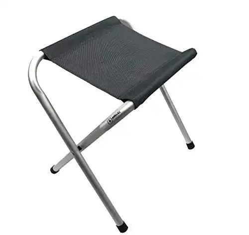 Klapphocker Homecall Camping aus Aluminium in Grau