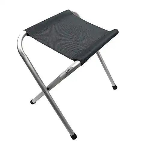Klapphocker Homecall Camping aus Aluminium in Grau