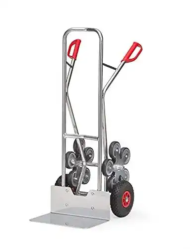 Treppenkarre aus Alurohr mit 200 kg Traglast und Schaufel