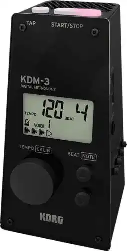 Korg KDM3 Metronom in Pyramidenform, digitales Metronom mit Sound-Auswahl