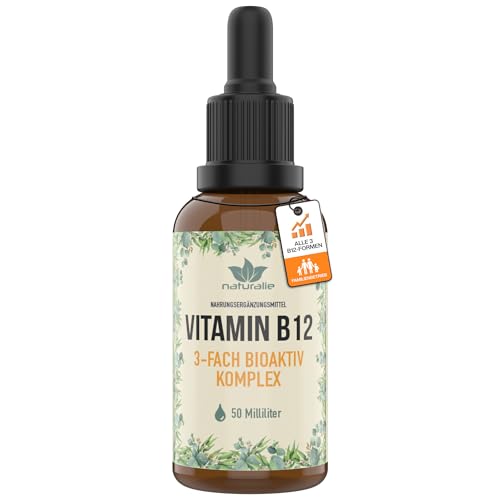 Vitamin B12 Tropfen Naturalie – Hochdosierte B12 Tropfen ohne Alkohol
