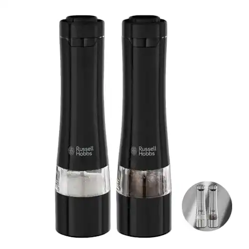 Elektrische Pfeffermühle und Salzstreuer Set von Russell Hobbs