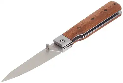 Herbertz Campingmesser aus 440A Stahl mit Tagayasan-Holzgriff