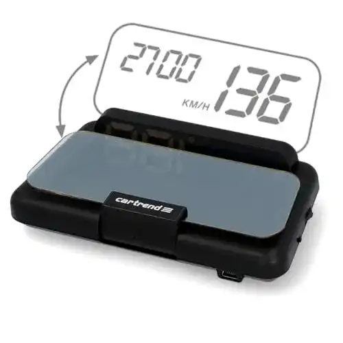 Geschwindigkeitsmessgerät Cartrend Head Up OBD2 und HUD Display