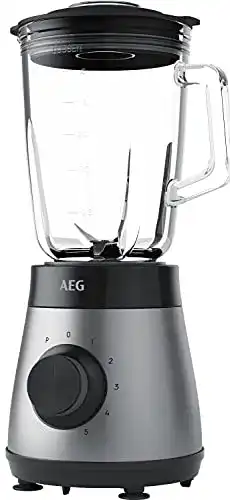 AEG TB4-1-6ST Standmixer mit 5 Geschwindigkeitsstufen und Pulsfunktion