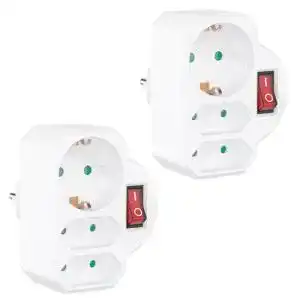 Zwischenstecker mit Schalter Benon 2er Set