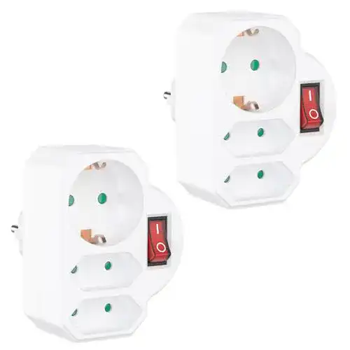 Zwischenstecker mit Schalter Benon 2er Set