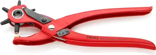 Knipex Revolverlochzange rot pulverbeschichtet 220 mm