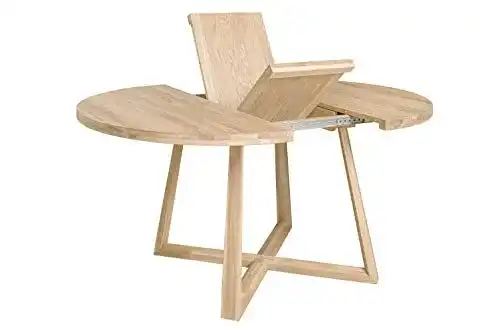 Ausziehbarer Esstisch Nordic Story Moby aus Eiche (rund, 120-160 cm)