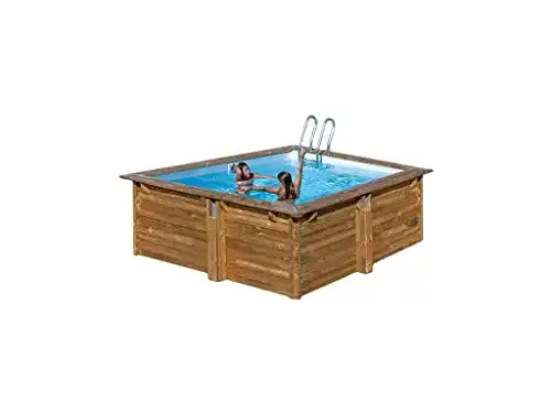 Holzpool Gre Poolprofi Sunbay Quadrat Carra 3,05m x 3,05m x 1,19m