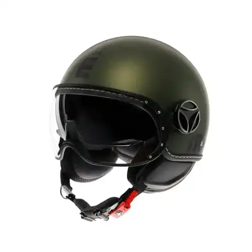Momo Helm FGTR EVO E2206 Jet-Helm mit Sonnenblende und ABS-Schale