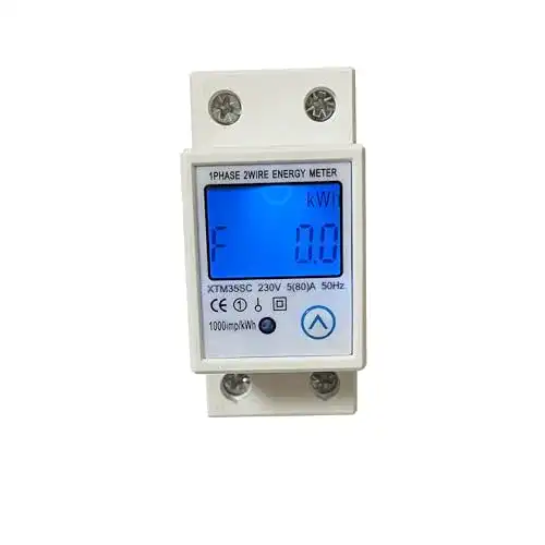 Digitaler Stromzähler JVJ 5(80) A LCD für Hutschiene