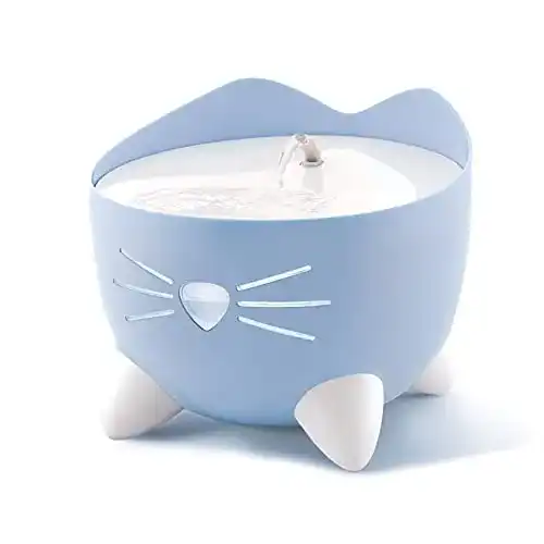 Katzenbrunnen Catit 43717 Pixi Trinkbrunnen für Katzen, 2,5 l, blau