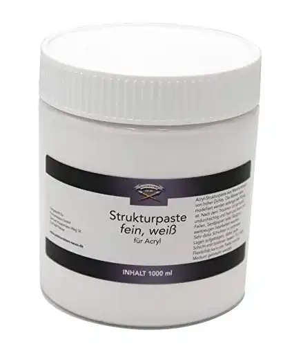 Strukturpaste Paintersisters fein 1000 ml für Acrylmalerei und Modellieren