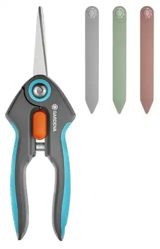 Blumenschere Gardena FreshCut Set Ernteschere aus rostfreiem Edelstahl