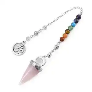 Pendel aus Crystaltears Edelstein für Chakra und Meditation