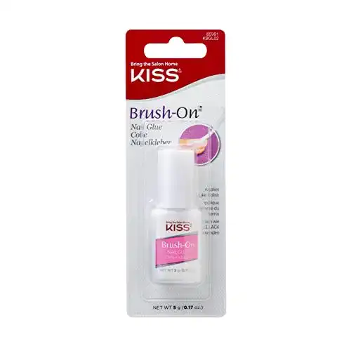 Nagelkleber Kiss Brush-On für Press-On-Nägel mit schnelltrocknender Formel