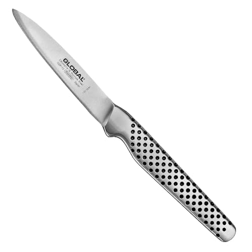 Global GSF-15 Schälmesser mit 8 cm Klinge aus rostfreiem Stahl